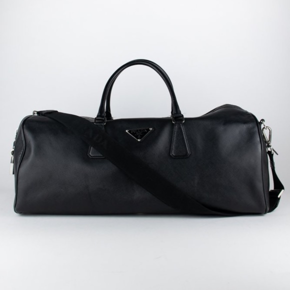 Prada Other - Prada Black Saffiano Leather Duffel Bag